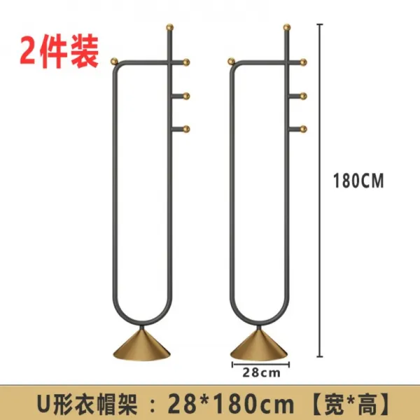 북유럽 스탠드 철제 선인장 옷걸이 골드 행거 의류걸이 거치대, 개, G