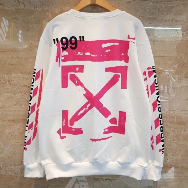 오프화이트 스텐실 기모 맨투맨 ~2xl 