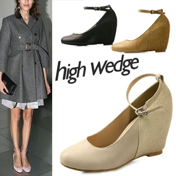 [텐바이텐] 단독제작 Hidden high wedge strap pumps_KM16s150-1