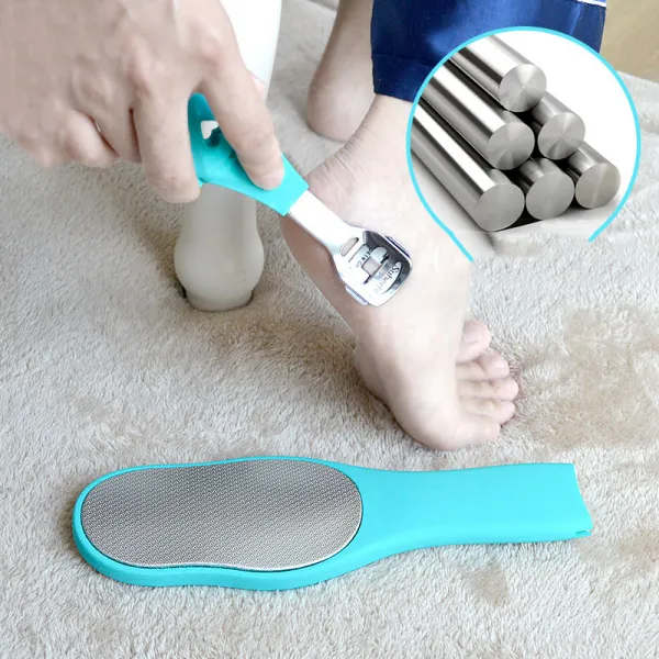 [해외 직송]HY 발각질제거 디딤돌 살갗이 벗겨진 발판 숫돌 발뒤꿈치 굳은살 도구 양면 XZ13 A22, 1개, 06 푸른색 2N1 304