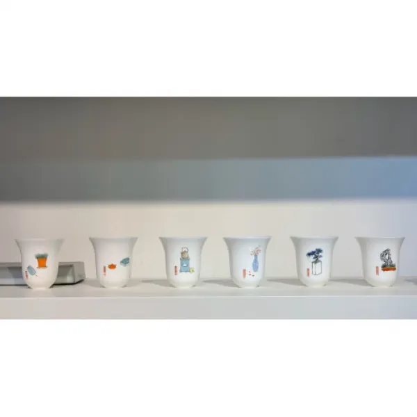 없음 茶事 (다사) 수회 문향배 세트 ( 6 pcs )