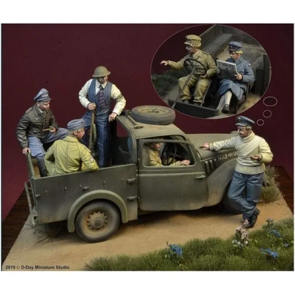 D-Day Miniatures Studio 디 데이 미니 스 135 제 2 차 세계 대전 영국 영국의 전투 1940 년 3 내가 격추, 상세 설명 참조0