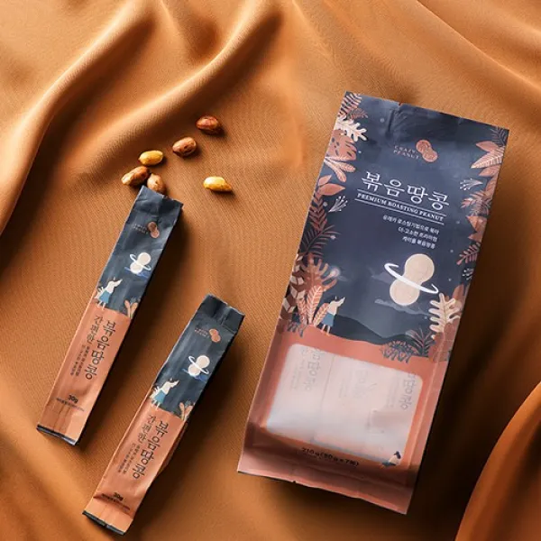 국내산100% 볶음땅콩 프리미엄 케이올 땅콩 (210g/400g), 볶음땅콩210g(30gX7개)