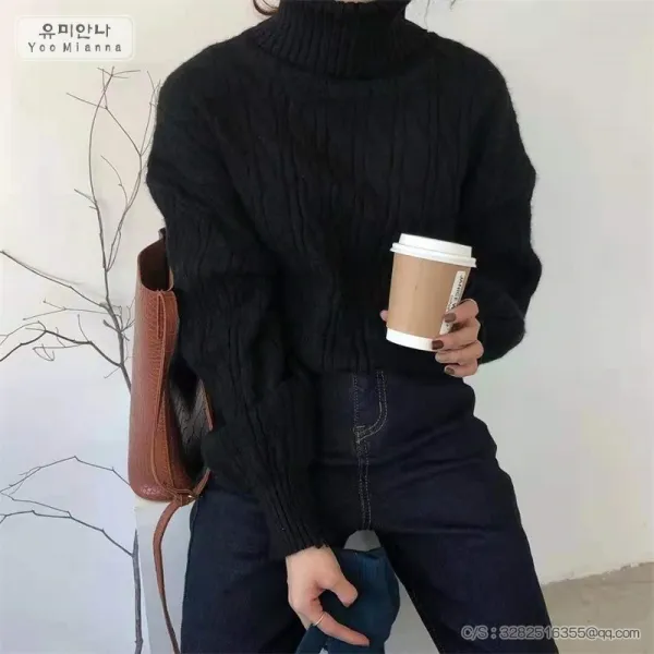 여성 반목니트 빈티지 나른한 이너웨어기초하다 뉴타임즈 C31 C110T291