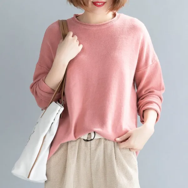 플랜글로벌 여성 솔리드 울 스웨터cth