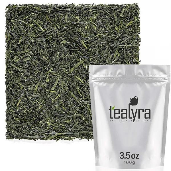 Tealyra 유기적으로 일본 재배 프리미엄 옥로 호궁 녹차 Finese 느슨한 잎 차 100g (3.5oz), 선택, 상세설명참조