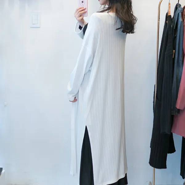 글램디브 데일리 코튼 루즈핏 오픈 롱 가디건