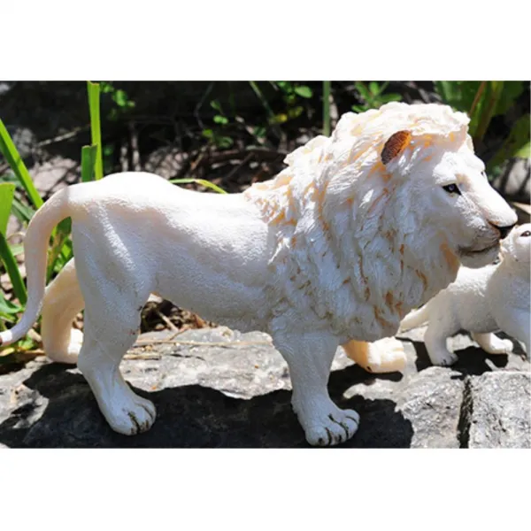 3세 정밀 동물 피규어 백사자 145mm 동물인형 소품