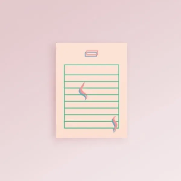 [텐바이텐] 감정선 편지지 _ 베이지 Basic