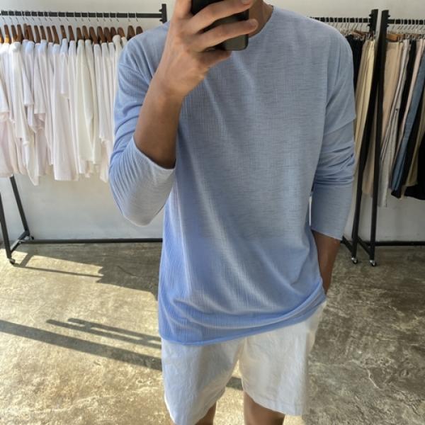 더위극복 살랑 루즈오버핏 린넨 긴팔티셔츠
