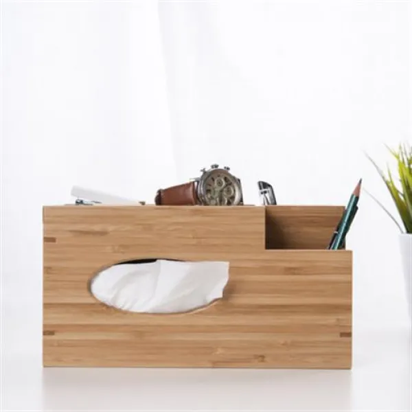 연필꽂이 죽역가 다년간 난죽다용도 티슈 케이스 폰테 필통 사무실 데스크 수납함 단품 소포