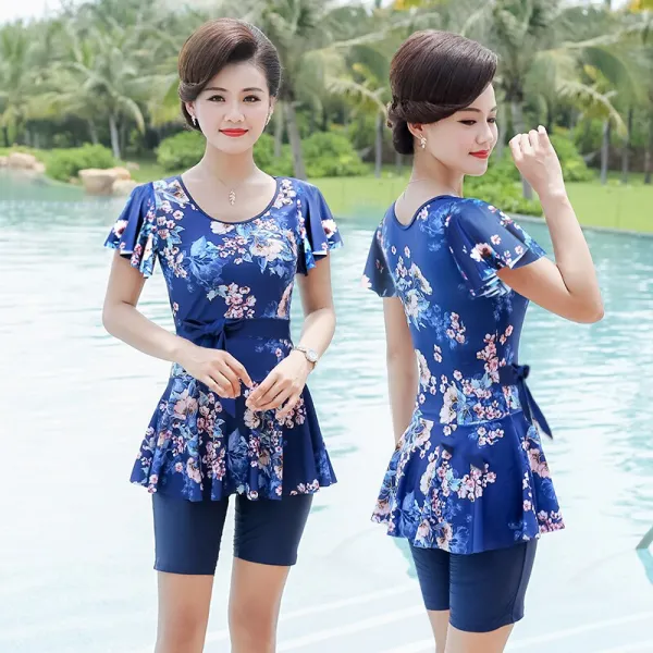 우 유 엄마 스타일 수영복 여자 분 체 보수 배 날씬 해 보 이 는 치마 스타일 연체 중 1개