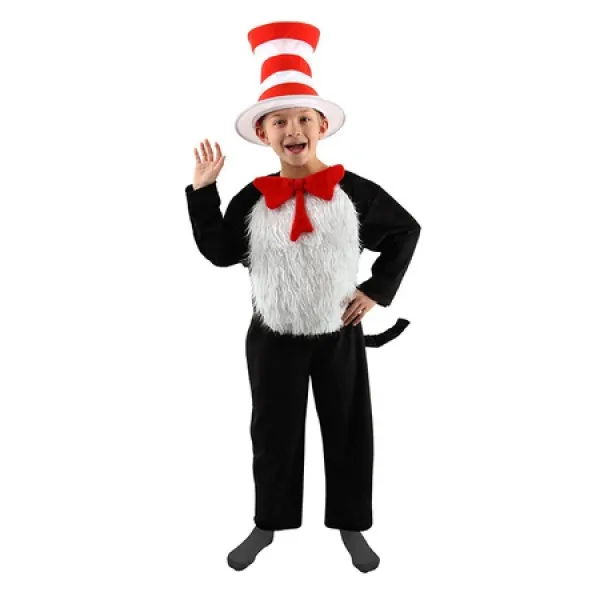 아이를위한 모자 의상 키트의 Elope Dr. Seuss Cat (M 8-10) PROD1590001916, 상세 설명 참조0