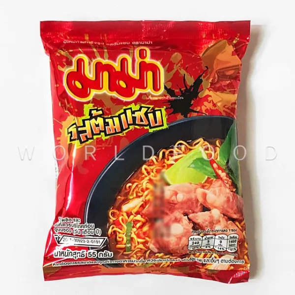 월드푸드 태국 라면 마마 톰삽 똠샙 플레이버 55g, 1개