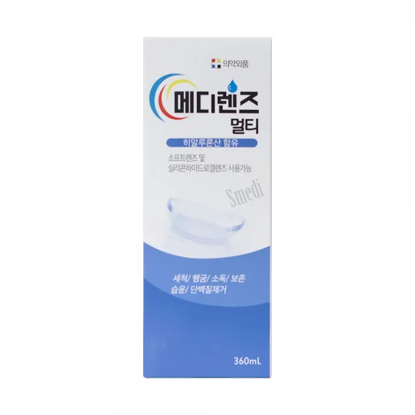 메디렌즈멀티 360ml 6개 렌즈 보존액 세척 헹굼 소독 보존 습윤 단백질제거