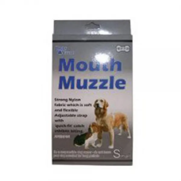 강아지 개편한 물음 짖음 방지 천 입마개 강아지입마개 개짖음방지 개짖음방지기 S