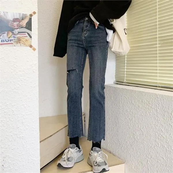 드레스날다 겨울바람 워싱 부츠컷 기모 데님 팬츠 mpt1269