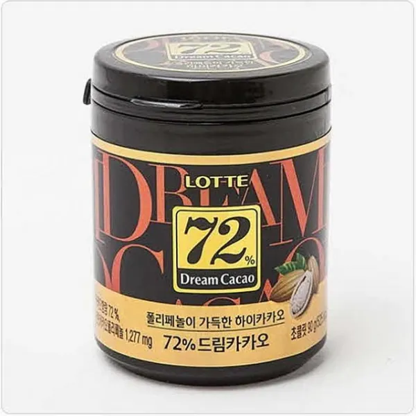 밀레몰 드림카카오 72% 86g X 6개 다크 초콜릿, 1