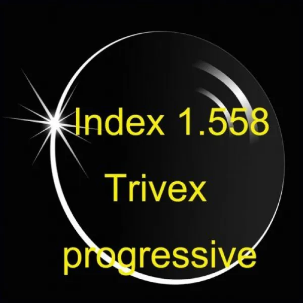 [해외] 인덱스 1.558 TRIVEX 양식 진보적 인 렌즈 (UV4) HMC 충격 저항 안전