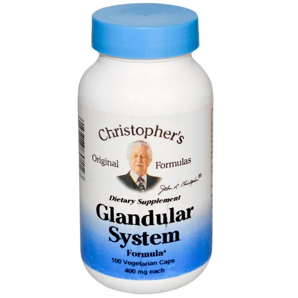 Christopher's Original Formulas 분비 기관 포뮬러 400mg 100정, 상세설명참조