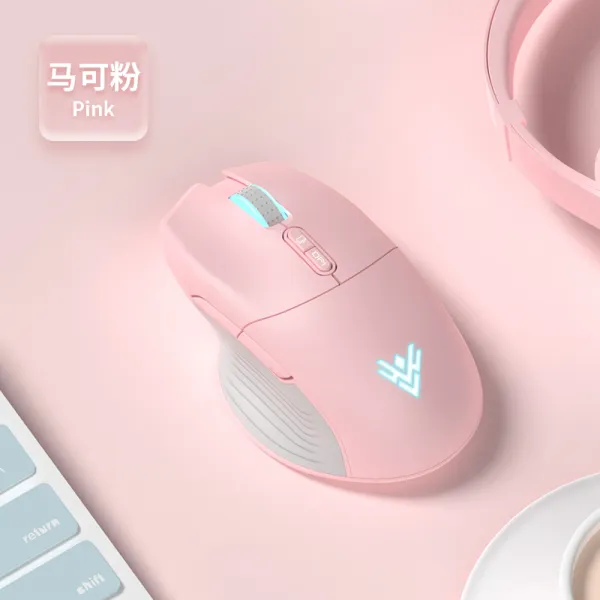 무선 마우스 블루투스 마우스 레노보 마우스 블루투스 무선 마우스 게임 음소거 소녀 빛나는 충전 식 남, 블루투스 무선 듀얼 모드 - 원기 분말, 공식 표준