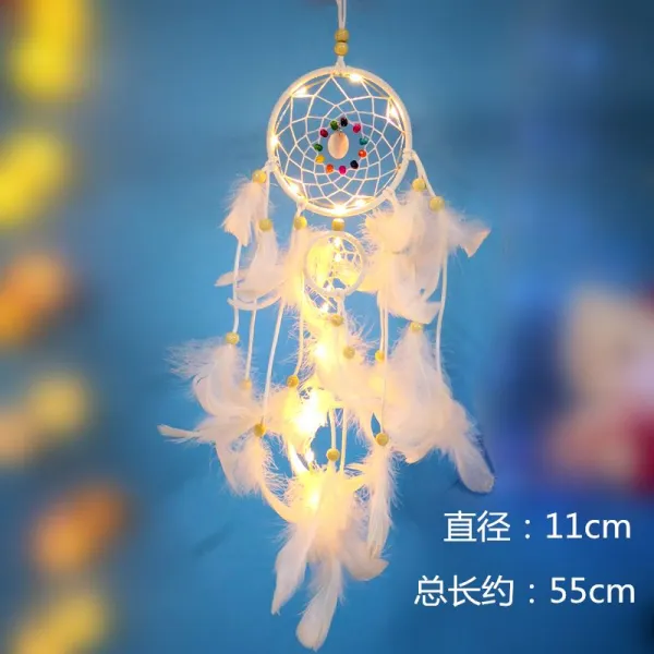 데이터글로벌 유니콘 소녀마음 모빌 후우링 풍경 풍령 숲 드림그물을 덮쳐 보완하다해머링 장식 작은 벽걸이 부품 풍채가 당대 으뜸이다 화이트 구매하면