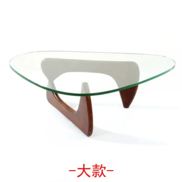 강화유리 이사무 노구치 거실 우드 테이블 연호두색 빅사이즈 15mm