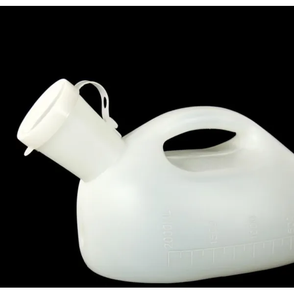 핫썸머(Hot SUMMER) 차량탑재 남성 남자 수평식 야간 야외 가정용 눕다 침대 크기 편리함 간호기 여성 사용 녹초가, 화이트 요강 2000ml 청소를 보내