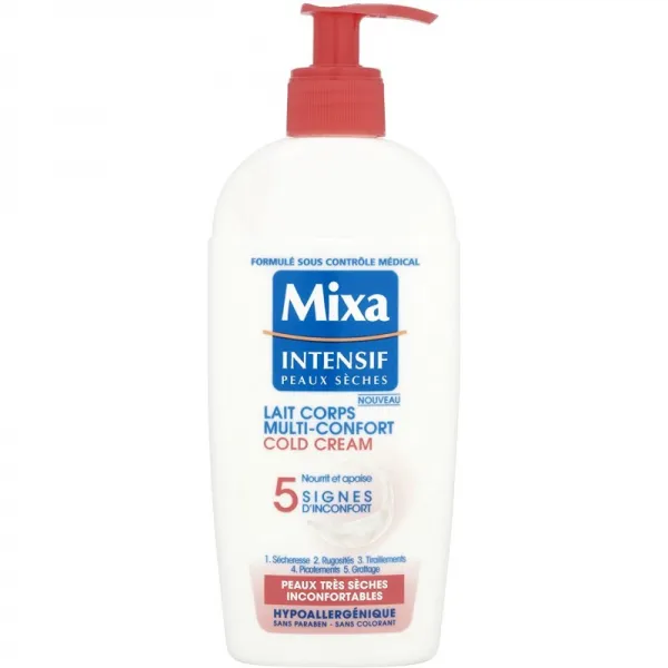[독일] 믹사 인텐시프 소금과 바디 밀크 - 멀티 콘포트 콜드 크림 - 250ml - 1개, 단일상품