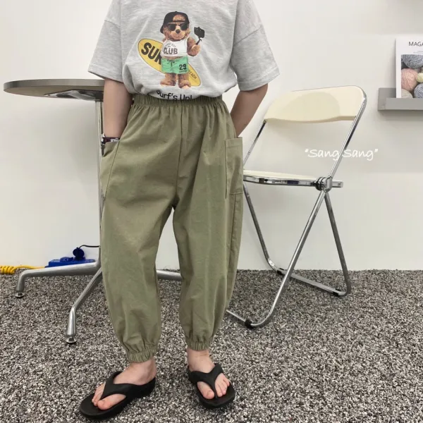 린넨포켓조거팬츠 상상 여름 바지 유아동 키즈 주니어