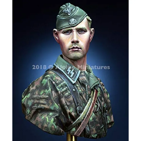 알파인 미니어처 1/16 제 2 차 세계 대전 독일군 Ss 투 탄 병사 1944 1945 버스트 모델 레진 키트 Amb0