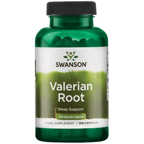 Swanson 스완슨 Valerian Root 발레리안 바레리안 루트 추출물 475 mg 100 캡슐 1 병, 91, 1병