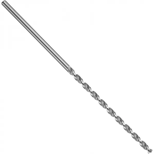 Precision Twist QC91P 고속 강철 긴 길이 드릴 비트 비 코팅 (밝은) 마감 원형 섕크 포물선 플루트