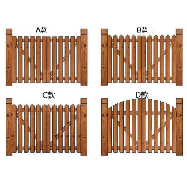 방부목 대문 정원 전원주택 정원 꾸미기 테라스 꾸미기 화단 울타리 마당 나무 펜스, 나무색 문 높이120 x 길이50