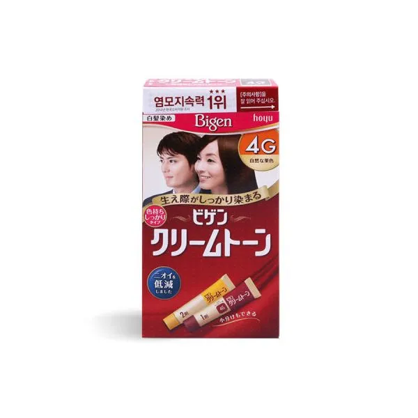 비겐크림톤 염색약 40g 자연밤색 4G, 비겐크림톤 염색약 40g 자연밤색
