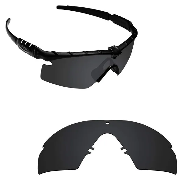 Alphax Stealth Oakley Si M 구조 3.0 OO9146를위한 까만 극화 된 보충 렌즈