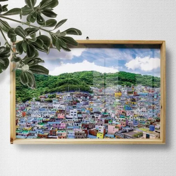  바보사랑 우드프레임액자_감천문화마을 대형 상세 설명 참조