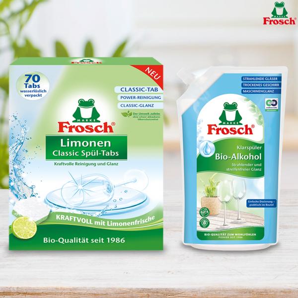 프로쉬 독일 식기세척기세제 그린레몬 클래식 70개입 1개 + 프로쉬 헹굼보조용 린스 750ml 1개