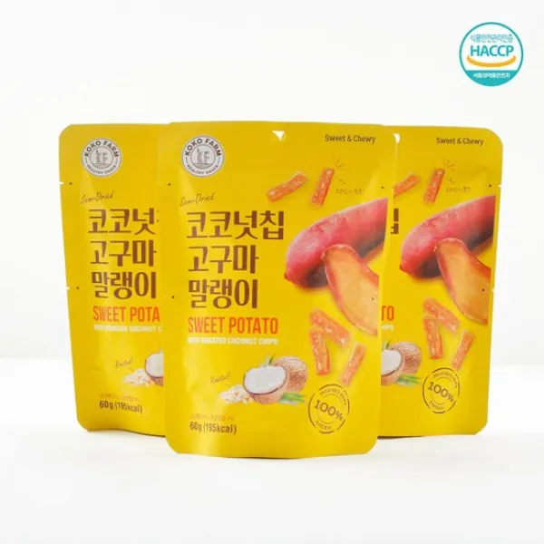 달담 코코넛칩 고구마 말랭이 60g x 10팩 외, 02.달담 코코넛칩 고구마 말랭이_60g 15팩, 상세설명 참조