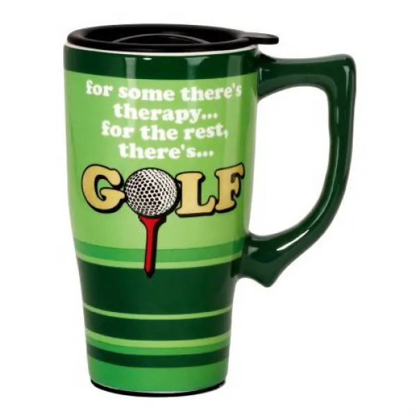 Spoontiques 골프 여행 낯짝 녹색 Spoontiques 11883 Golf Ceramic Travel