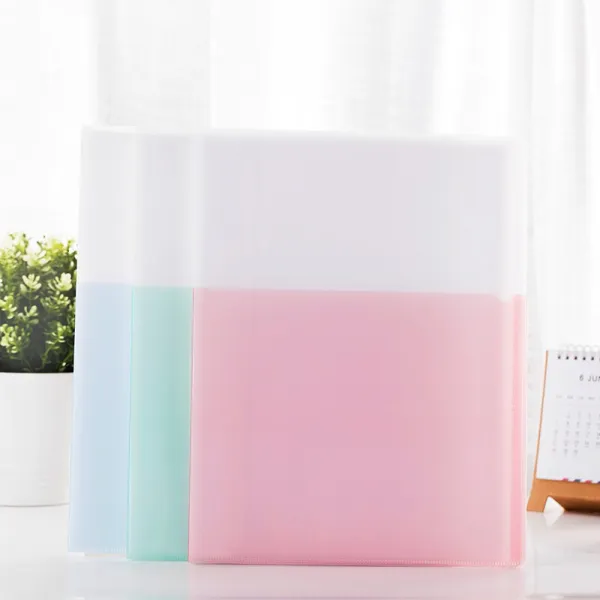 유능 하 다 (deli) A4 / 60 페이지 겉 표 지 는 포켓 자료 첩 학생 시험지 수납 권 임산 검사 케이스 폴 더 5077 3 색 랜 덤