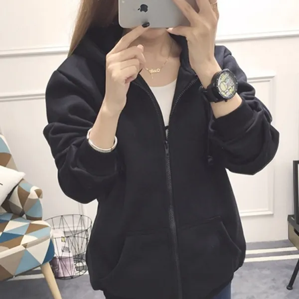 블랙코코 여성 후드 집업