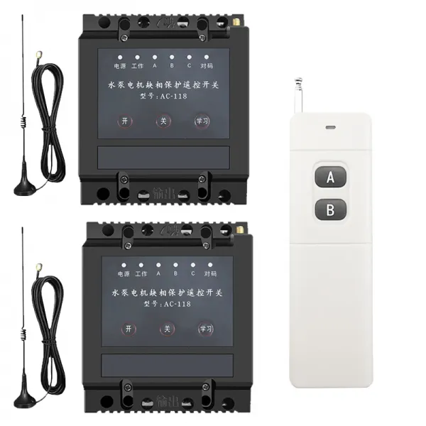 게임컨트롤러 삼상 380v대출력 멀티웨이 제어기 2개연결 2.0 2길 4길 무선 원격조종 스위치, 1개, T05-걸레질 육로 15킬로와트 내직접 컨트롤러