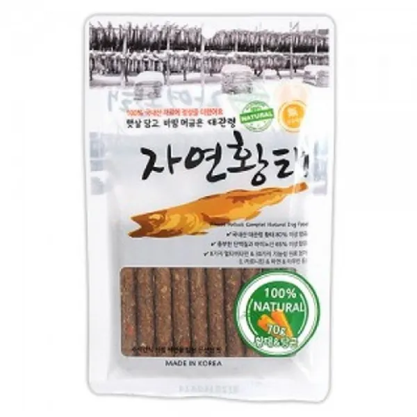 피디엠에스샵_대관령 자연황태 70g 황태 당근 강아지간식+pdms쾍, ★상품만족해요!!, ★상품만족해요!!