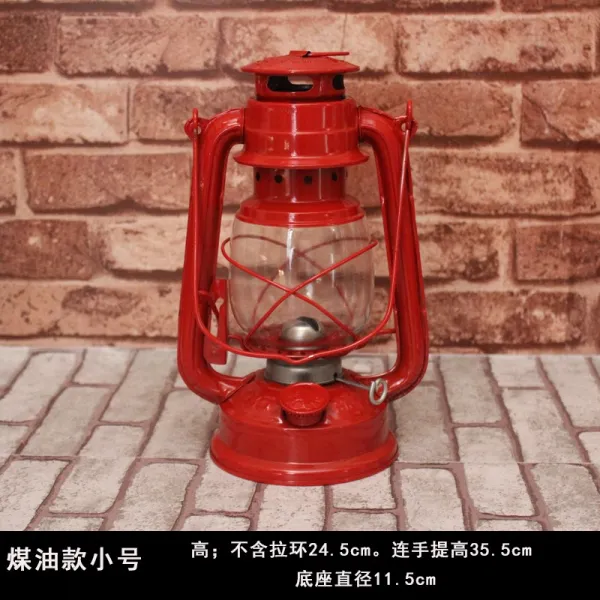 화목쇼핑몰 등유랜턴 민속 레트로 물품 늙다리 수장 잡목 민국 구식의 클오일 램프 골동품 진열 장식품, 클오일 타입 레드 스몰자 많다 등불을