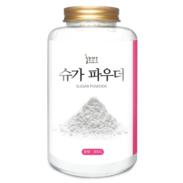 드랍쉽 슈가파우더 300g(플라스틱통) 설탕 화이트 슈거 파우더 가루 분말 원당 분당 제과 제빵 베이킹 도넛 머핀 케익 빵 토핑 데코 재료, 슈가파우더 300g[통]