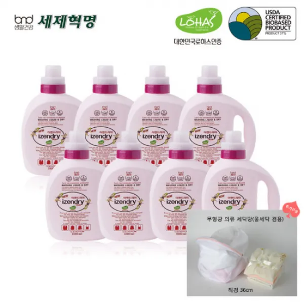 세제혁명 이젠드라이 플러스 1 000ml 8개 단품