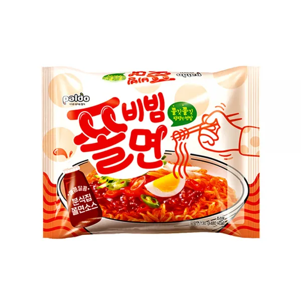 D30-팔도 쫄비빔면130g X 1개 /괄도/쫄빔면/진짜쫄면/비빔라면/열무비빔면/메밀비빔면/쫄면/분식/라면모음/멀티팩/봉지라면/술안주/간편안주/야식/대용량/자취생