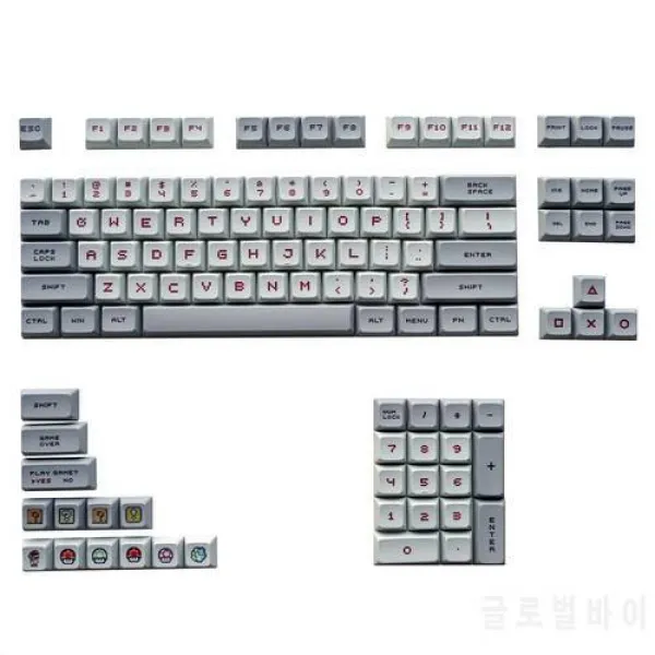XDA 단면도 마리오 Keycaps 염료 승화 PBT 2.25U 2U 1.75U 기계적인 키보드?, 상세내용참조, 상세내용참조