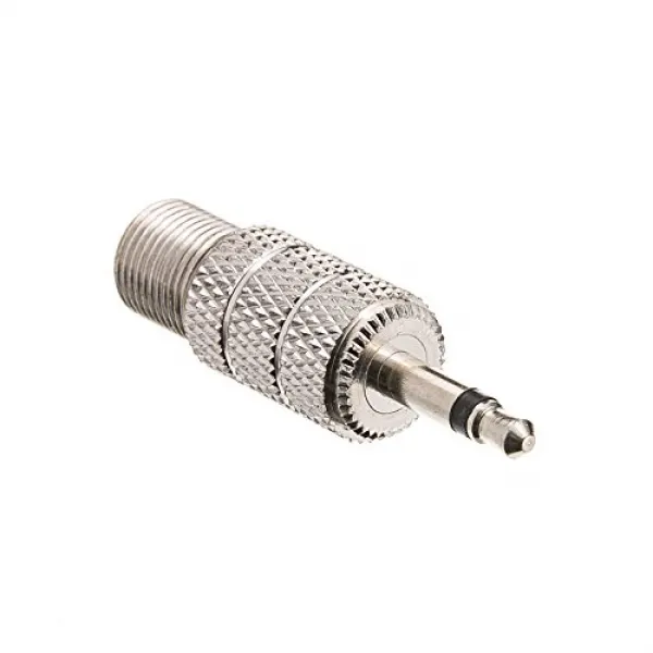 cable F-pin Female to 3.5mm Mono Male Adapter (200-117) F- 핀 암컷 - 3.5mm 숫놈 케이블 F- 핀 암 - 3.5mm 모노 숫나사, 1